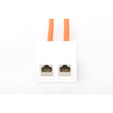 Digitus Konsolidierungs-Punkt Gehäuse, für 2x Keystone Module weiß, Aufputzbox, 2-Port