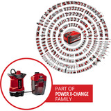 EINHELL Power X-Change Akku-Schmutzwasserpumpe GE-DP 18/25 Li - Solo, 18Volt, Tauch- / Druckpumpe rot/schwarz, ohne Akku und Ladegerät