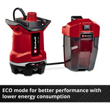 EINHELL Power X-Change Akku-Schmutzwasserpumpe GE-DP 18/25 Li - Solo, 18Volt, Tauch- / Druckpumpe rot/schwarz, ohne Akku und Ladegerät