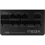 FSP MEGA GM 1000W, PC-Netzteil schwarz/weiß, 1x 12-Pin High Power GPU, 3x PCIe, Kabelmanagement, 1000 Watt