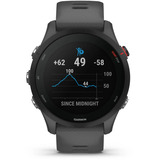 Garmin Forerunner 255, Smartwatch grau/schwarz, 46 mm, Silikon-Armband