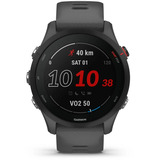 Garmin Forerunner 255, Smartwatch grau/schwarz, 46 mm, Silikon-Armband