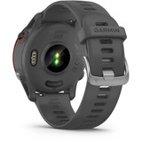 Garmin Forerunner 255, Smartwatch grau/schwarz, 46 mm, Silikon-Armband