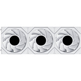 Lian Li UNI FAN TL LCD FLEX 120 Wireless, Gehäuselüfter weiß, Reverse, 3er Pack mit LCD-Flex-Empfänger, 124 mm