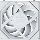 Lian Li UNI FAN TL LCD FLEX 120 Wireless, Gehäuselüfter weiß, Reverse, 3er Pack mit LCD-Flex-Empfänger, 124 mm