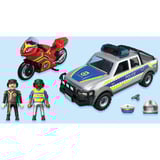 PLAYMOBIL 71875 City Action Verfolgungsjagd mit Polizei Pick-Up, Konstruktionsspielzeug 