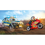 PLAYMOBIL 71875 City Action Verfolgungsjagd mit Polizei Pick-Up, Konstruktionsspielzeug 