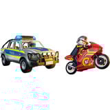 PLAYMOBIL 71875 City Action Verfolgungsjagd mit Polizei Pick-Up, Konstruktionsspielzeug 