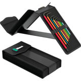 Wera Big Pack Multicolour Winkelschlüssel Innensechskant (metrisch) / Sechsrund Set 1, Schraubendreher 19-teilig, in textieler Box