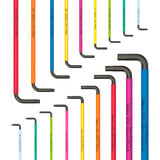 Wera Big Pack Multicolour Winkelschlüssel Innensechskant (metrisch) / Sechsrund Set 1, Schraubendreher 19-teilig, in textieler Box