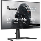 iiyama G-Master GB2741QSU-B1 Black Hawk, Gaming-Monitor 68.6 cm (27 Zoll), schwarz (matt), QHD, IPS, HDMI, DP, G-Sync komp., USB-Hub, Höhenverstellung, 144Hz Panel