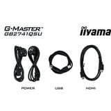 iiyama G-Master GB2741QSU-B1 Black Hawk, Gaming-Monitor 68.6 cm (27 Zoll), schwarz (matt), QHD, IPS, HDMI, DP, G-Sync komp., USB-Hub, Höhenverstellung, 144Hz Panel