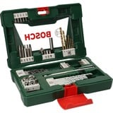 Bosch Heimwerken & Garten V-Line TiN-Bohrer- und Bit-Set, 48-teilig, Bohrer- & Bit-Satz grün, mit Magnetstab