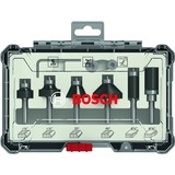 Bosch Professional Rand- und Kantenfräser-Set, 6-teilig 1/4"-Schaft