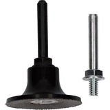 Bosch Stützteller 50mm mit R-Typ Aufnahme, Schleifteller schwarz, Quick Lock, für GWG 12V-50 S Professional