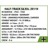 COBI Half-Track Sd.Kfz. 251/10, Konstruktionsspielzeug Maßstab 1:35