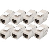 Digitus CAT 6A Keystone Modul geschirmt werkzeugfrei 8 Stk., Keystone-Modul 