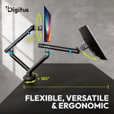 Digitus Dual Design Monitorhalterung, 2x 35", 2x 10 kg schwarz
