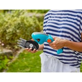 GARDENA Akku-Grasschere ComfortCut Li, 3,6Volt, Set mit Strauchmesser türkis/schwarz, Li-Ionen-Akku 3,0Ah