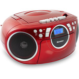 Karcher RR 5042-R, Radio rot, CD-Player, Kassettenplayer, UKW-Radio, AUX