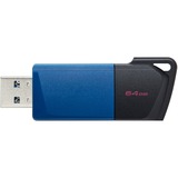 Kingston DataTraveler Exodia M 64 GB, USB-Stick blau/schwarz, USB-A 3.2 Gen 1