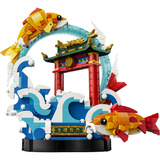 LEGO 80120 Chinese Festivals Karpfen Springt über Drachentor, Konstruktionsspielzeug 