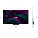 LG OLED83C5ELA.AEU evo TV, OLED-Fernseher 210 cm (83 Zoll), schwarz/grau, UltraHD/4K, Tripple Tuner, HDR, 120Hz Panel
