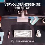 Logitech MX Mechanical Mini für Mac, Tastatur hellgrau/weiß, DE-Layout, taktile Schalter, Bluetooth, kompatibel mit macOS, iPadOS und iOS