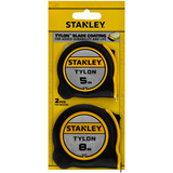 Stanley Tylon-Bandmaß Doppelpack, 5 Meter + 8 Meter schwarz/gelb, 2-teilig