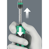 Wera Kraftform Kompakt 25 RA-R mit Tasche, Bit-Satz schwarz/grün, 6-teilig, 1/4", mit Ratschenfunktion und Rapidaptor Schnellwechselfutter