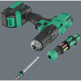 Wera Kraftform Kompakt 25 RA-R mit Tasche, Bit-Satz schwarz/grün, 6-teilig, 1/4", mit Ratschenfunktion und Rapidaptor Schnellwechselfutter