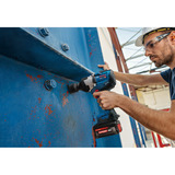 Bosch Professional Akku-Schlagschrauber GDS18V-1400 Professional, 18Volt blau/schwarz, 2 x Akku EXBA18V-8,0 Ah, in L-BOXX