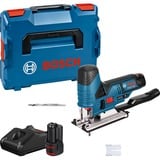 Bosch Professional Akku-Stichsäge GST 12V-70 Professional, 12 Volt blau/schwarz, 2x Li-Ionen Akku 3,0Ah, in L-BOXX
