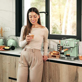 Cecotec Power Espresso 20 Tradizionale , Espressomaschine hellgrün, 20 bar