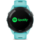 Garmin Forerunner 265, Smartwatch türkis/schwarz, 46 mm, Silikon-Armband