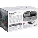 Kingston Workflow Station Dock + USB miniHub, Dockingstation silber/schwarz