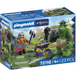 PLAYMOBIL 72116 Knights Troll mit Löwenritterschatz, Konstruktionsspielzeug 