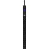 BlueWalker PowerWalker  PDU PHL03 16xC13 (IEC C14 Input), Stromversorgung schwarz