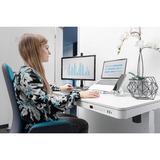 Digitus Elektrisch höhenverstellbarer Schreibtisch mit USB-Ladestation und Schublade DA-90406 weiß