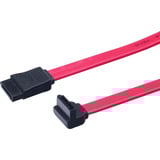 Digitus SATA Anschlusskabel, Stecker 90° abgewinkelt rot, 50cm