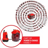EINHELL Power X-Change Akku-Klarwasserpumpe GE-SP 18 Li-Solo,18Volt, Tauch- / Druckpumpe rot/schwarz, ohne Akku und Ladegerät