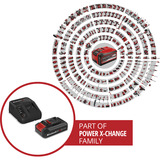 EINHELL Power-X-Change Starter-Kit, 18Volt 2,5Ah, Set schwarz/rot, Akku + Ladegerät