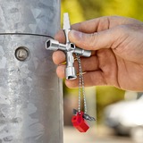 KNIPEX Profi-Key 00 11 04, Steckschlüssel für gängige Absperrsysteme