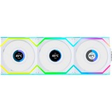 Lian Li UNI FAN SL120 LCD Wireless, Gehäuselüfter weiß, 3er-Pack inkl. Controller, Reverse , 124.5 mm