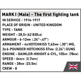 COBI Mark I Male no C.19, Konstruktionsspielzeug Maßstab 1:35