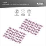 Digitus Farbclips für Patchkabel - Gemischt (je 20 Stück), Kabelclip mehrfarbig, 100 Stück