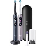  Oral-B iO Series 9, Elektrische Zahnbürste schwarz/rosé, Black Onyx/Rose Quartz mit 2. Handstück
