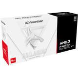 PowerColor Radeon RX 9070 XT Hellhound Spectral White OC, Grafikkarte weiß, RDNA4, GDDR6, 3x DisplayPort, 1x HDMI