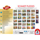 Schmidt Spiele Blumen in Pastell, Puzzle 1000 Teile