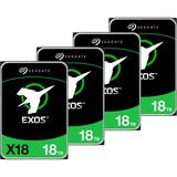 Seagate Exos X18 4x 18 TB Upgrade, Festplatte 4er Bundle, SATA 6 Gb/s, 3,5"